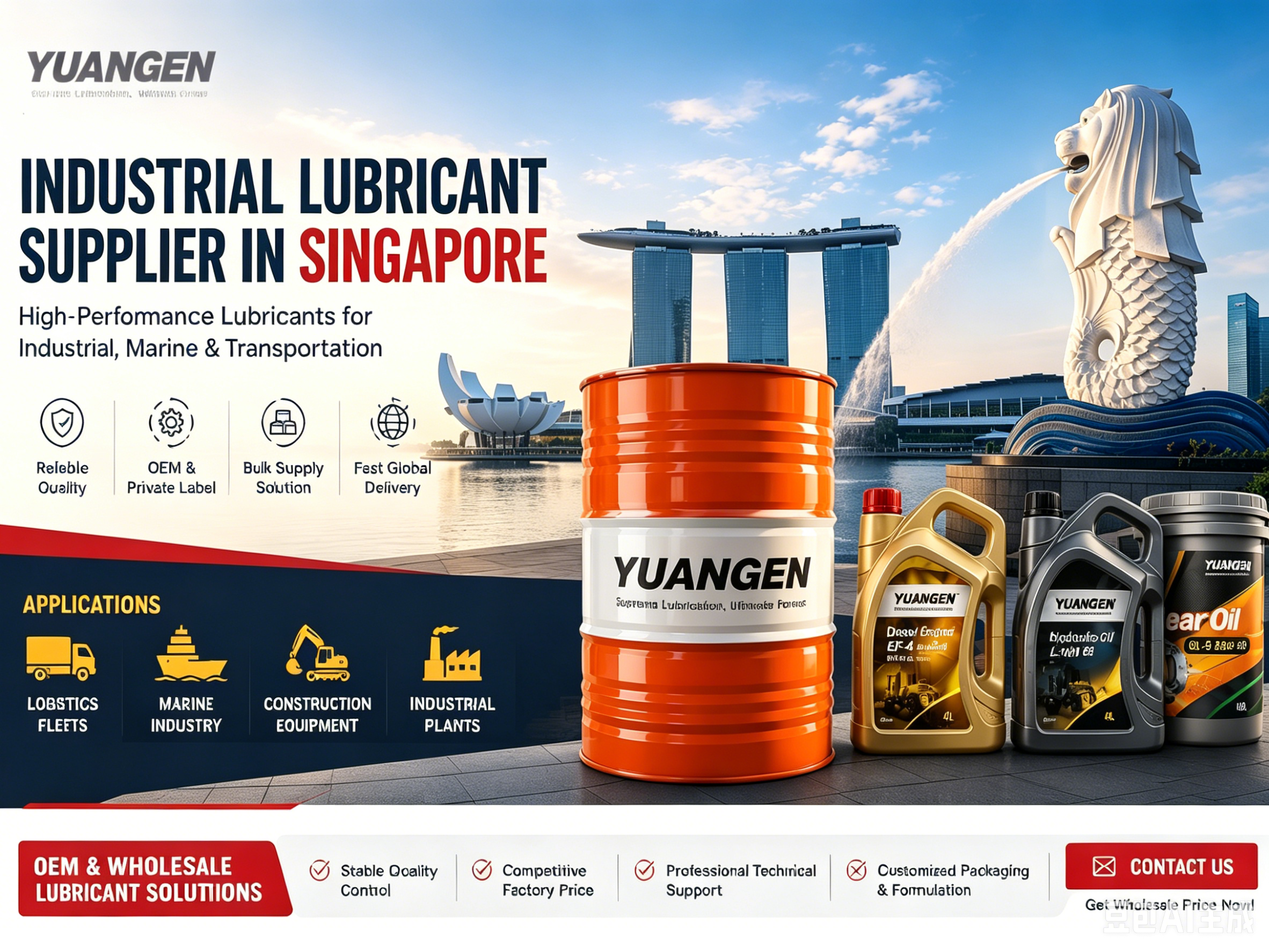 Reliable Lubricant Supplier in Singapore