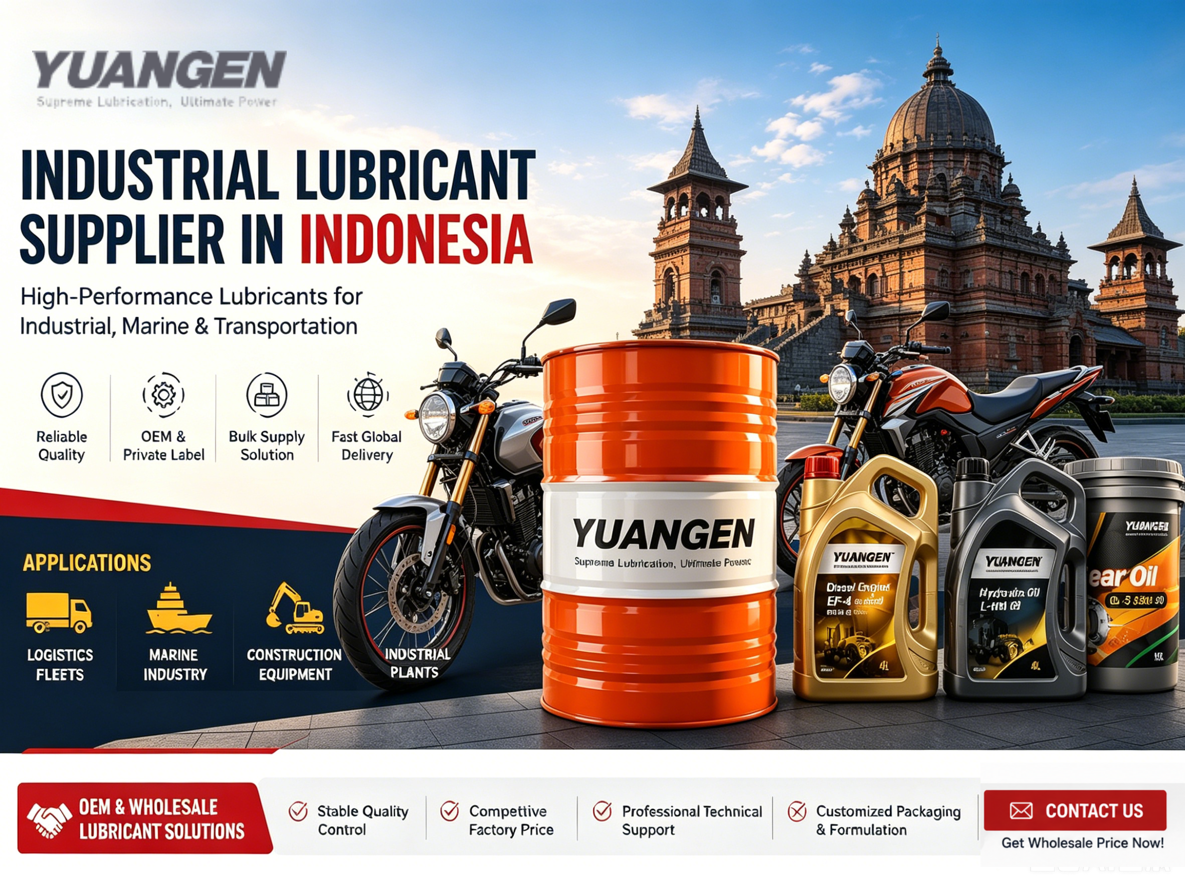 Motorcycle Oil Supplier in Indonesia | OEM Motorcycle Oil Manufacturer